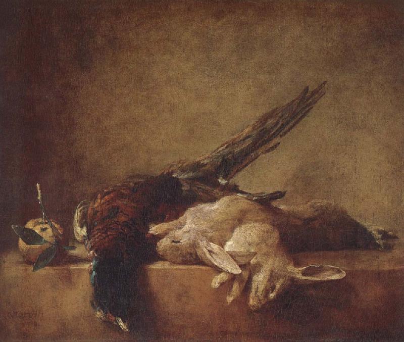 Jean Baptiste Simeon Chardin Stilleben with the game oil painting image